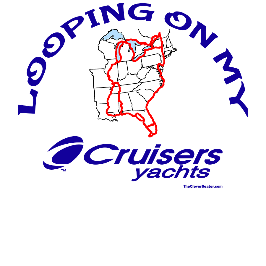 Looping On My Cruisers Yachts - T-Shirt - Light Shirt w/Blue Logo product image (5)