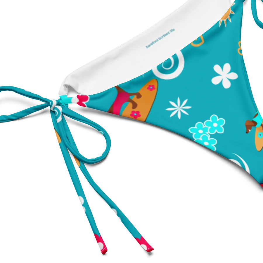 Surfing Dachshund Pattern String Bikini Bottom product image (4)