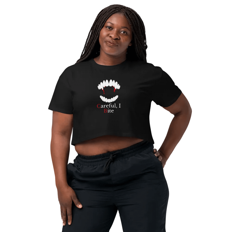Careful, I Bite Crop Top product image (1)