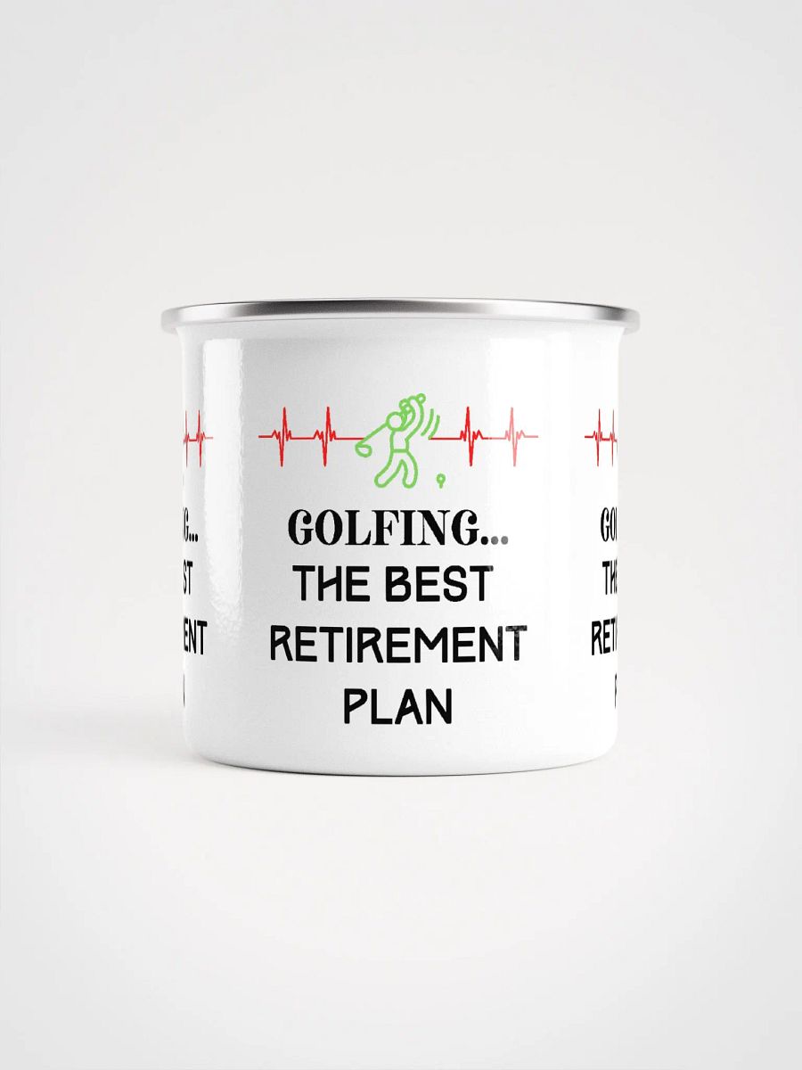 Golfing in Retirement Enamel Mug product image (3)