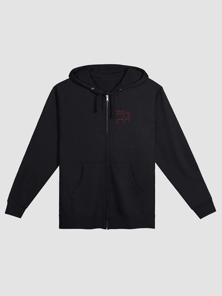 Crimson Cursive Zip-Up Hoodie product image (1)