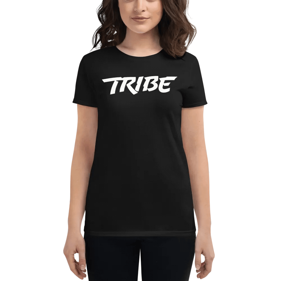 Women's Tribe Front | Headphones Back Print Gildan Middleweight T-Shirt product image (1)