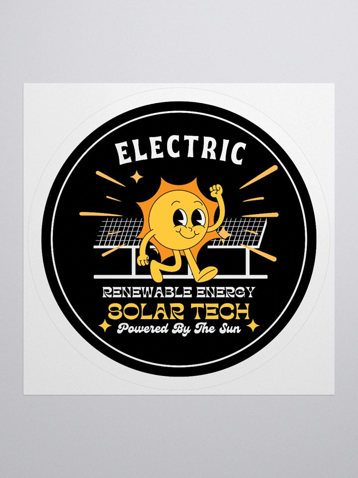 Powered by Solar Sticker product image (2)