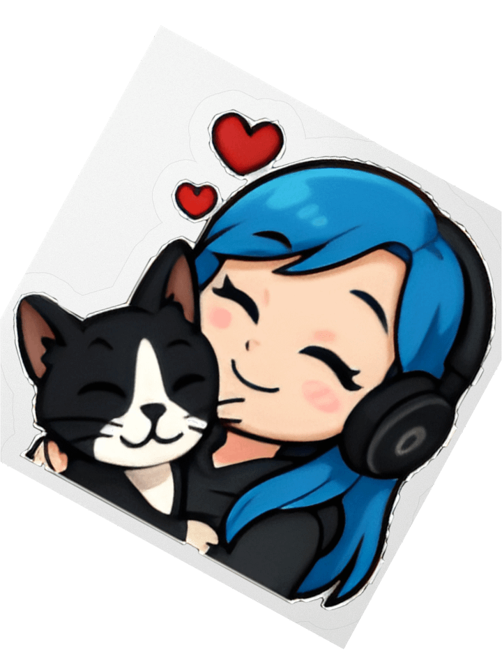 Kitty Cuddles Kiss Cut Stickers product image (3)