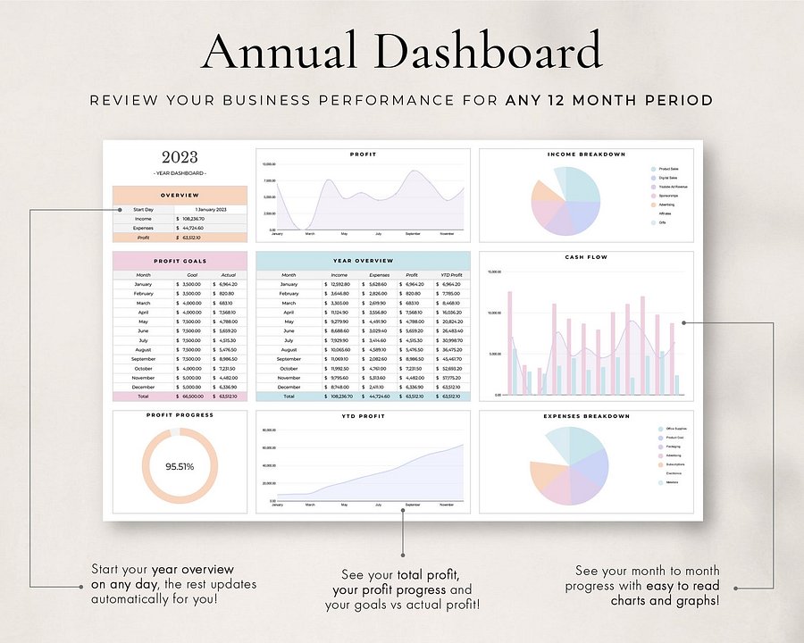 Bookkeeping Spreadsheet for Google Sheets product image (5)