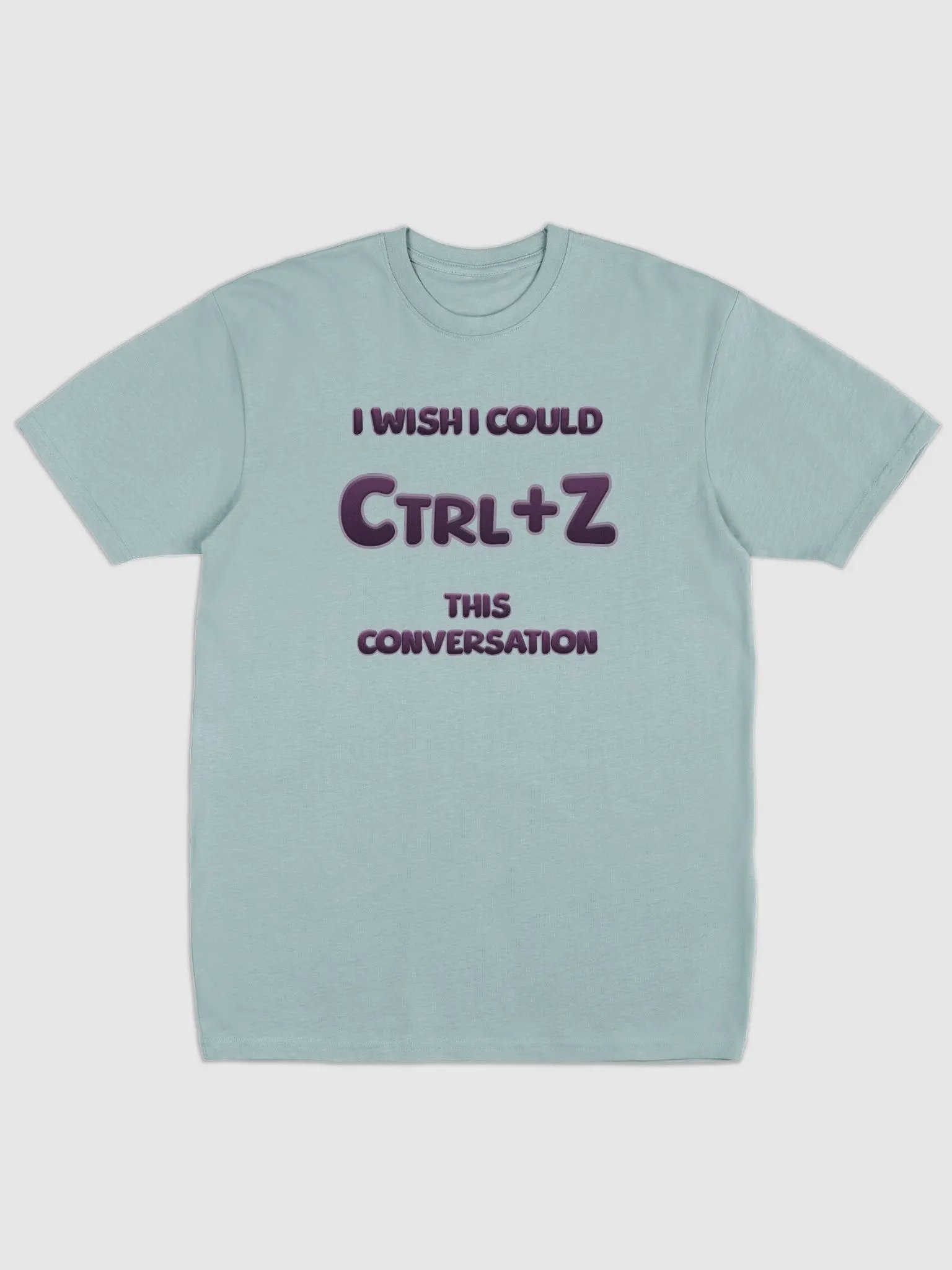 【Ctrl+Z】Purple Text Men's Premium Heavyweight Tee product image (1)
