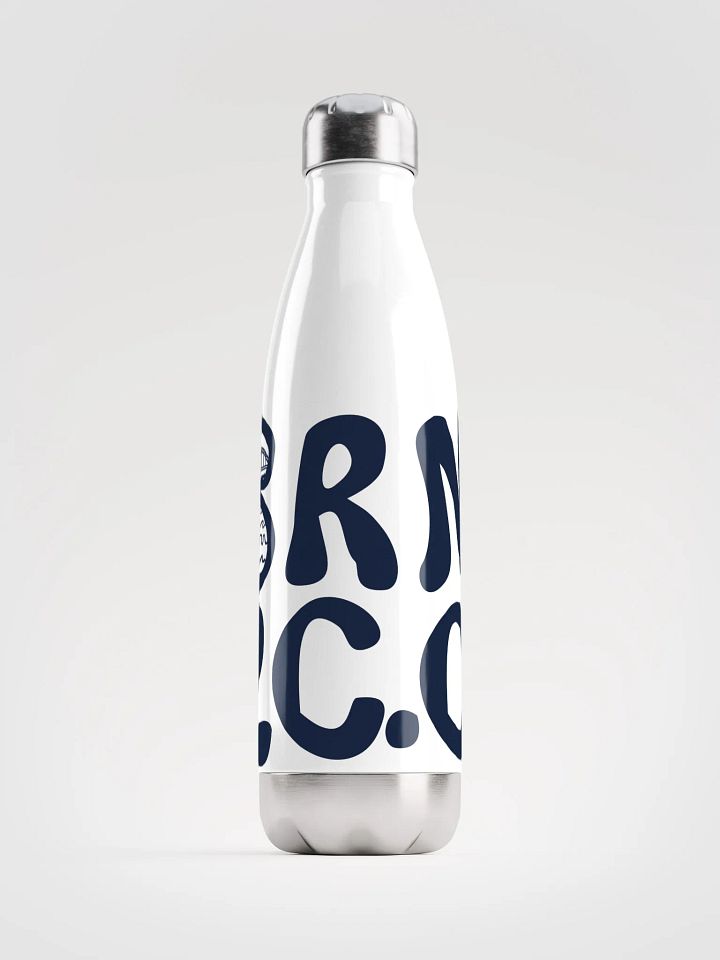 BRN.2C.C.™ | Stainless Bottle | Navy on White 💧 product image (1)