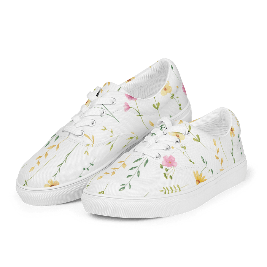 Floral Harmony Lace-Up Canvas Shoes product image (4)