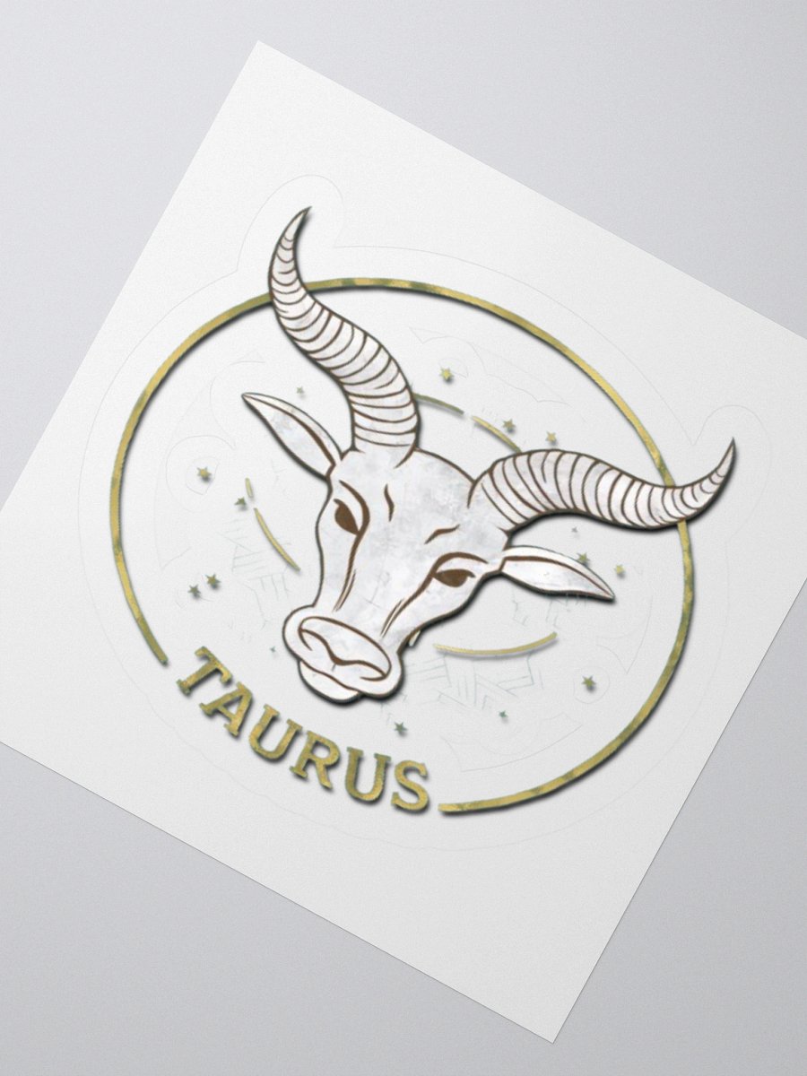 Taurus Zodiac Sticker - Exclusive Bull Design | TDS Music product image (4)