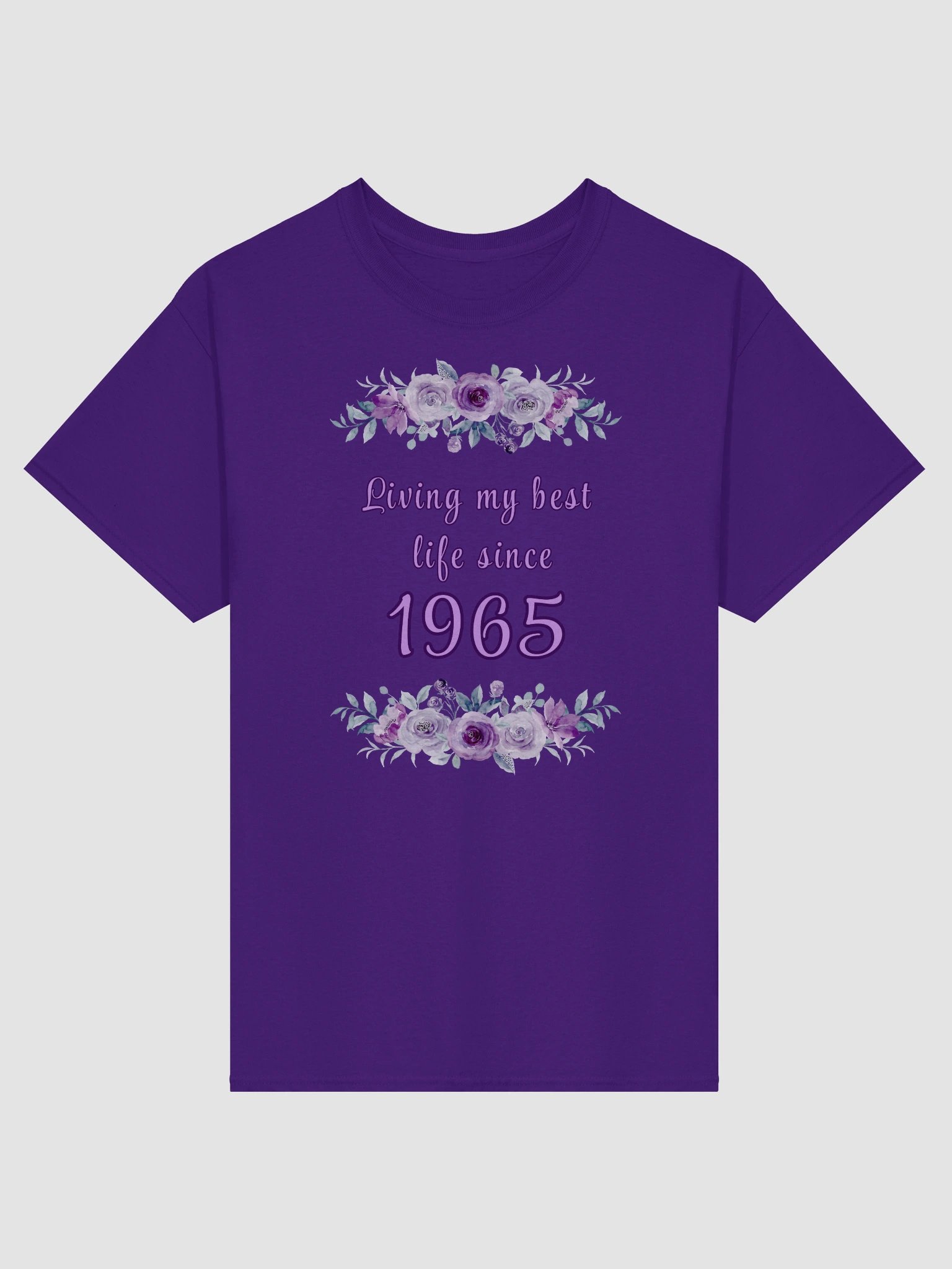 Floral Best Life since 1965 heavy weight Tee product image (9)