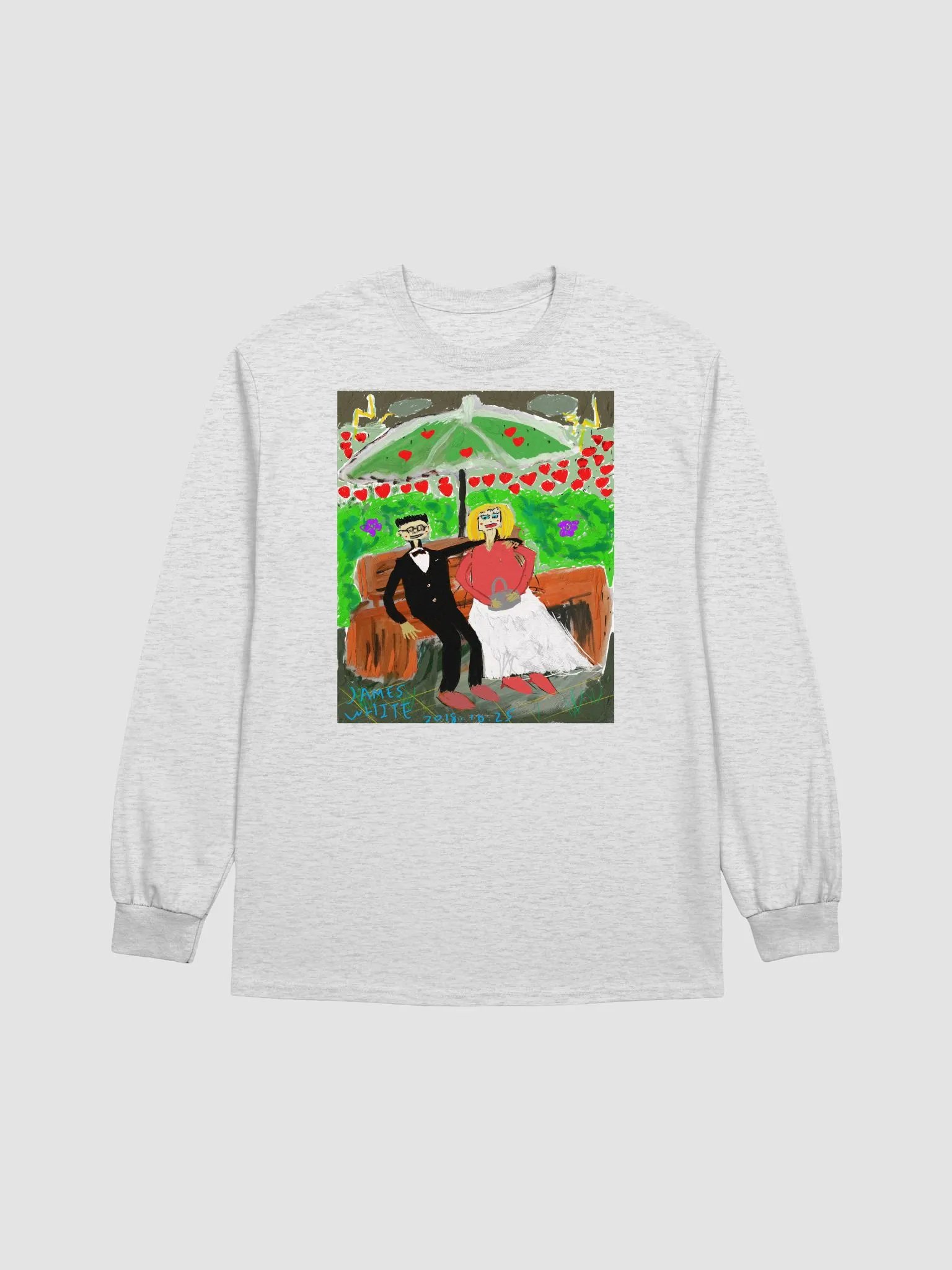 Gildan Ultra Cotton Long Sleeve T-Shirt: dating product image (6)