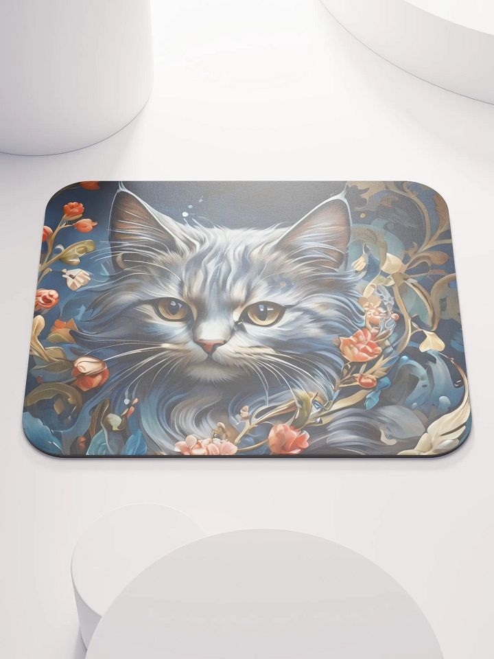 Whiskers & Petals, Serenity in Bloom Mouse Pad product image (2)