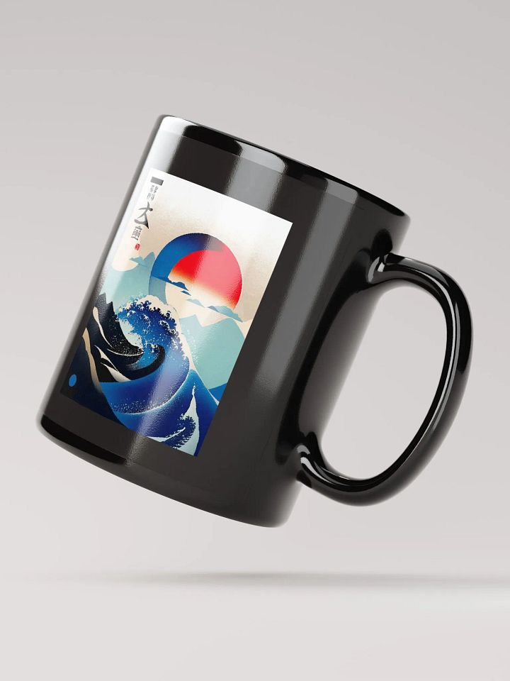 Geometric abstract art in Japanese style (front & back) product image (2)
