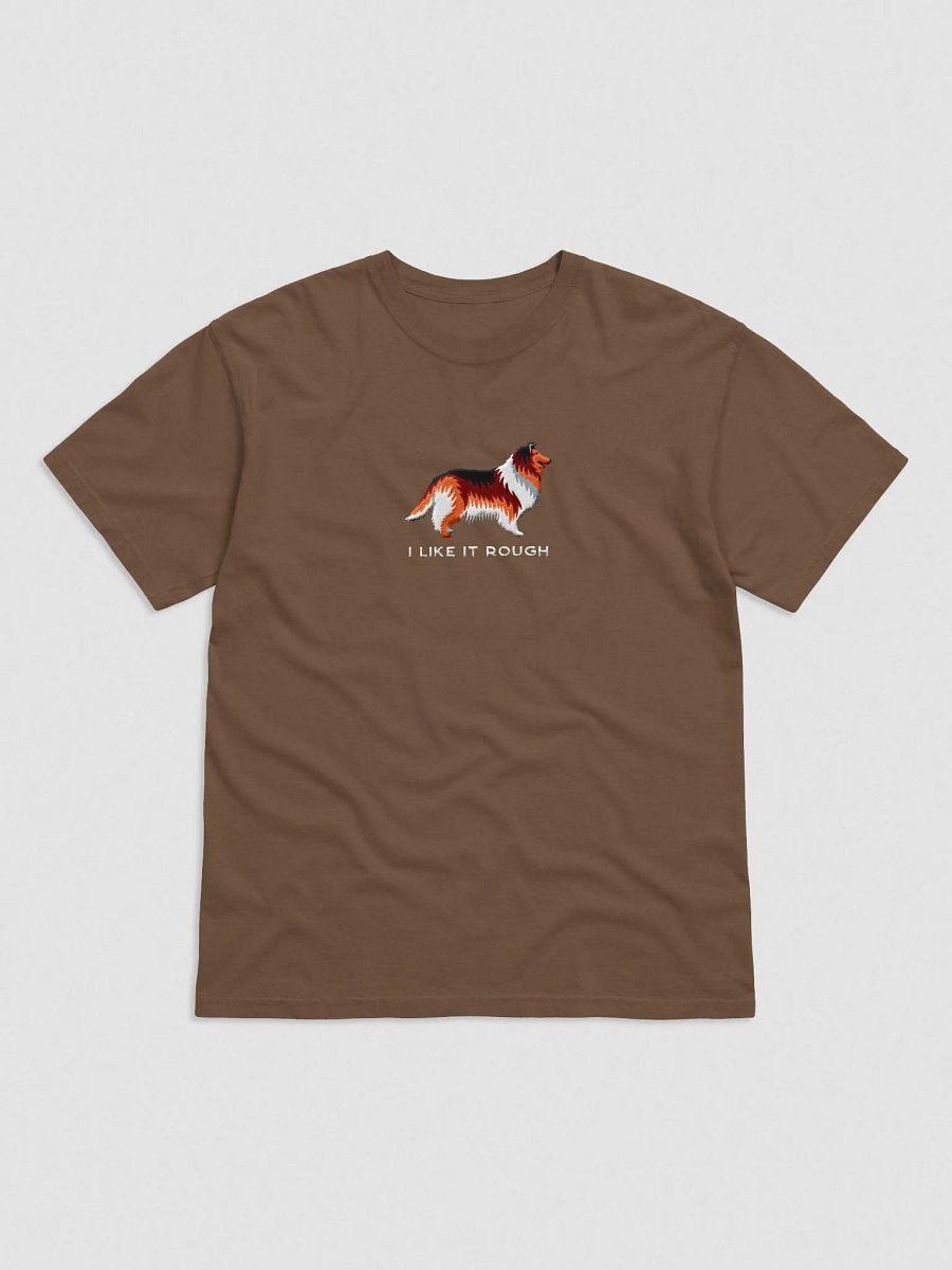 I Like It Rough T-Shirt(Embroidered) of a Rough Collie(Sable) product image (4)
