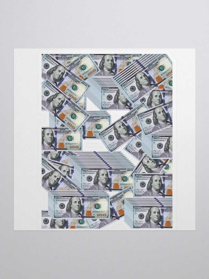 Cash Cascade Sticker product image (1)