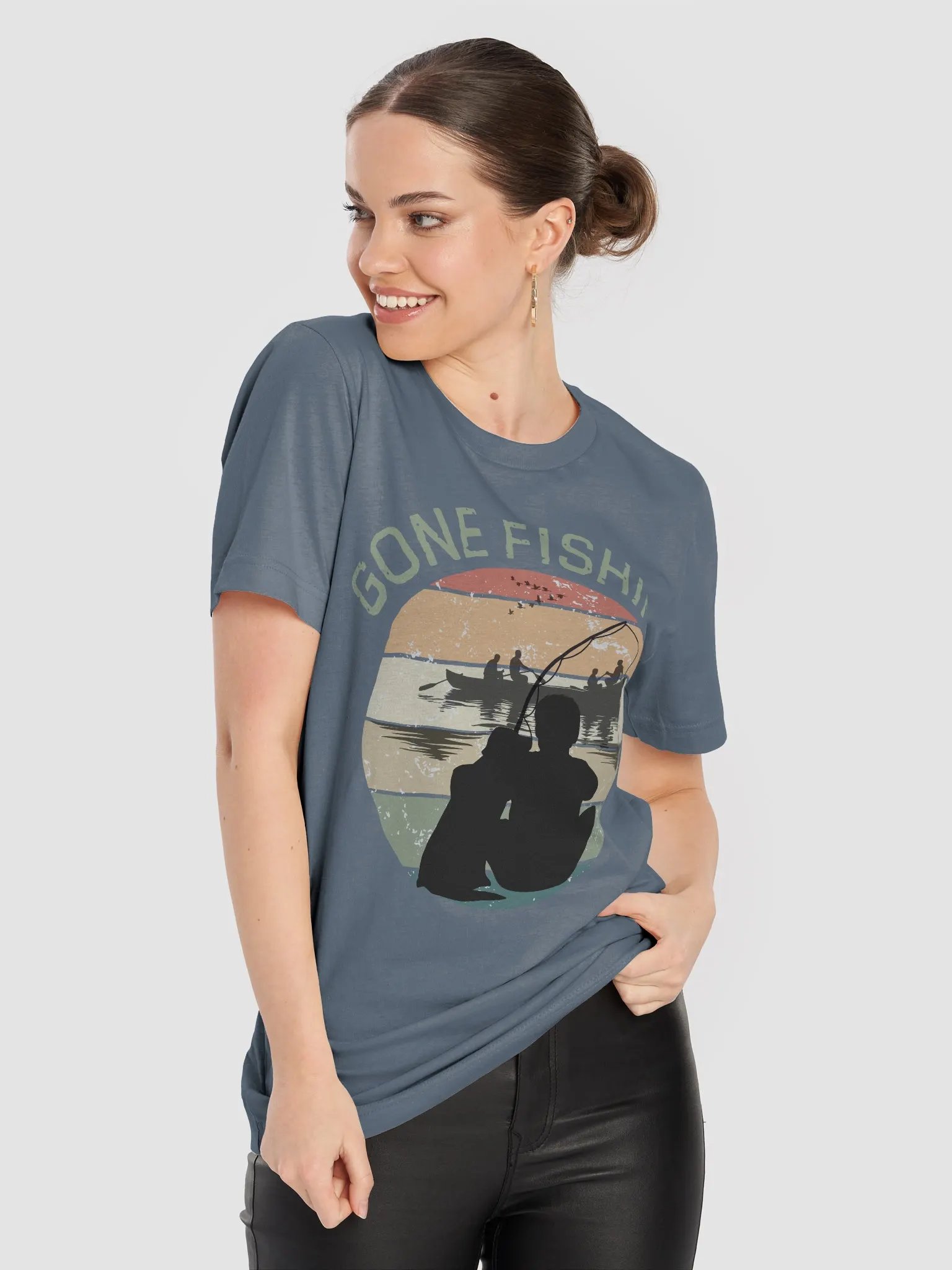 Sunset Serenity Fishing Tee product image (5)