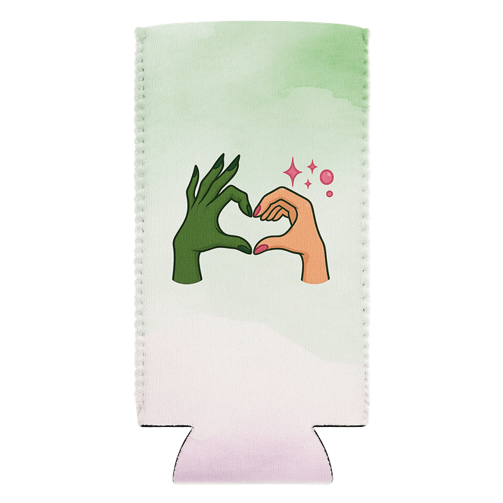 Wicked Can Cooler – Elphaba & Glinda Friendship Art – Theatre Lover Gift product image (2)