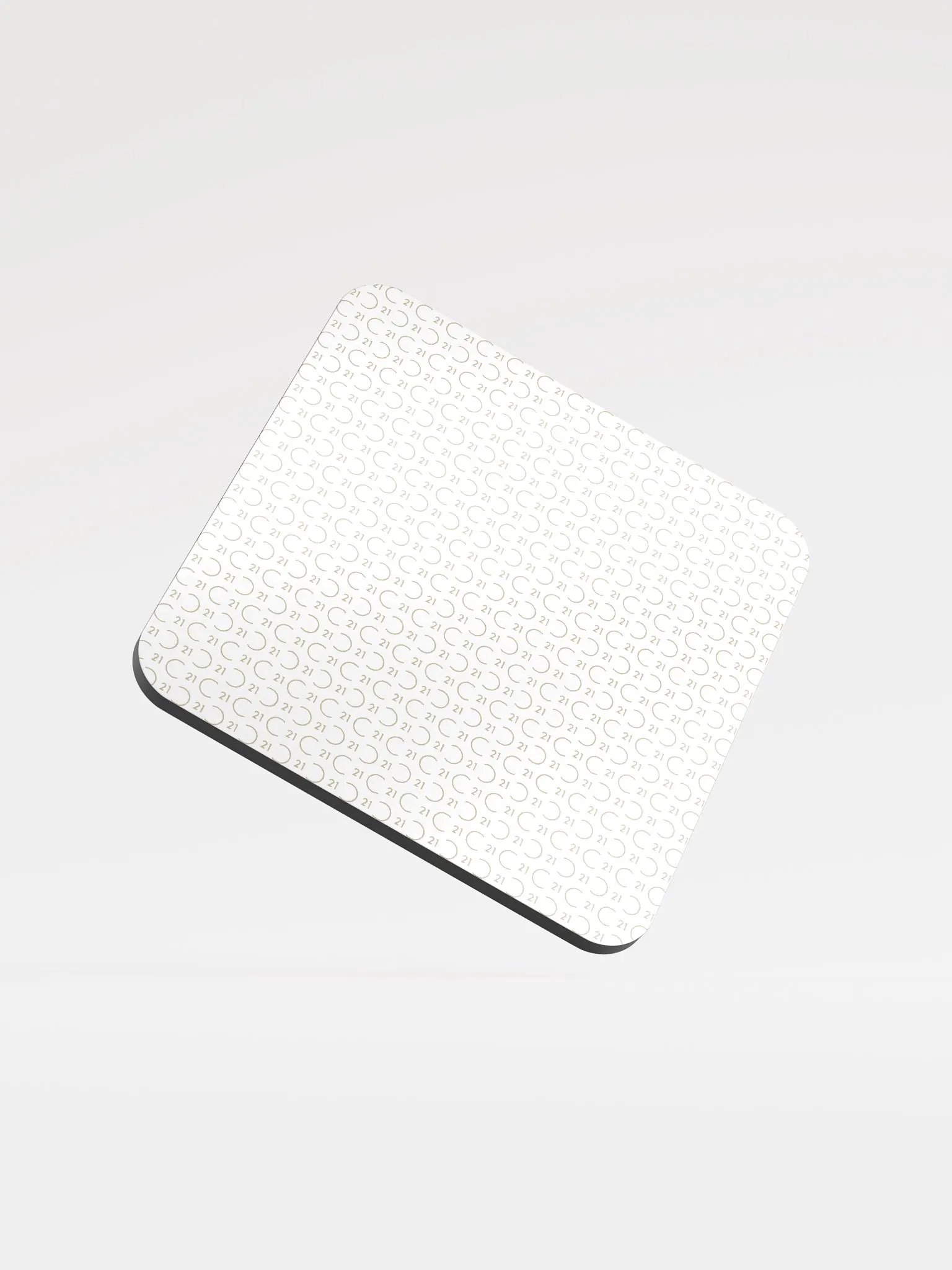 Seal Pattern Glass Corked Coaster product image (3)