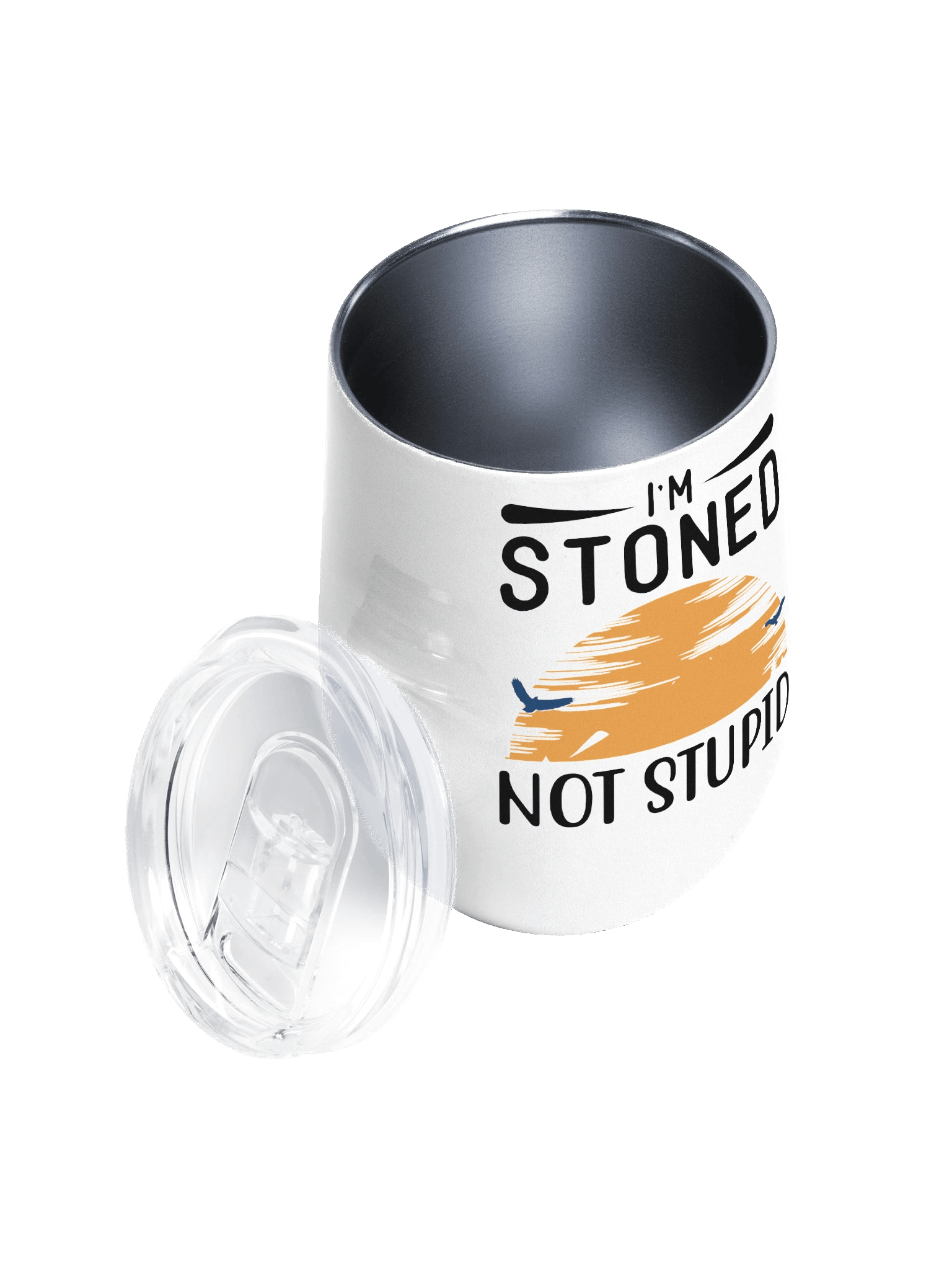 Im Stoned, Not Stupid Wine Tumbler product image (2)
