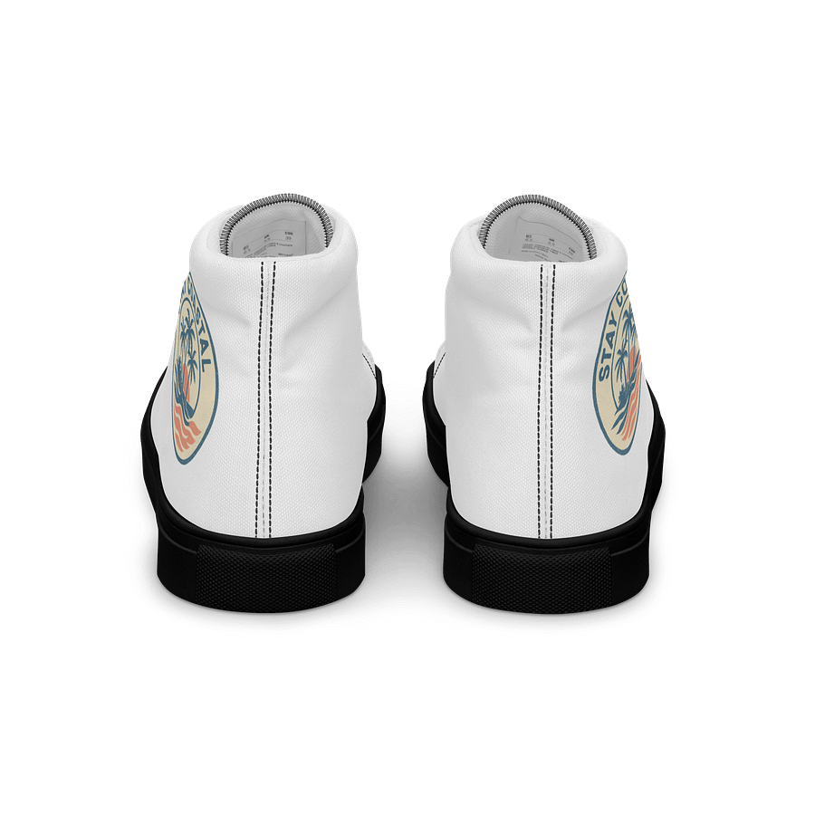 Coastal Sunset Women's High Top Canvas Shoes product image (3)