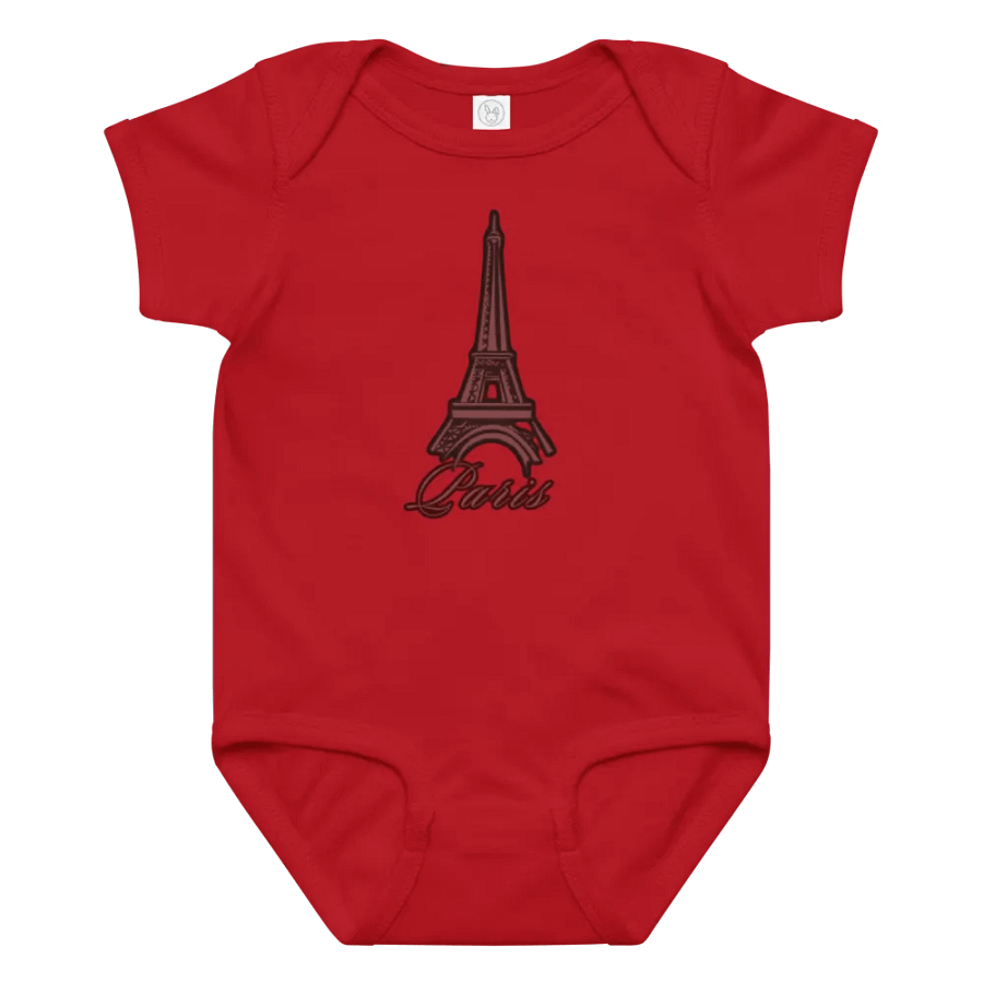 Elegant Eiffel Tower Paris Baby Bodysuit product image (1)