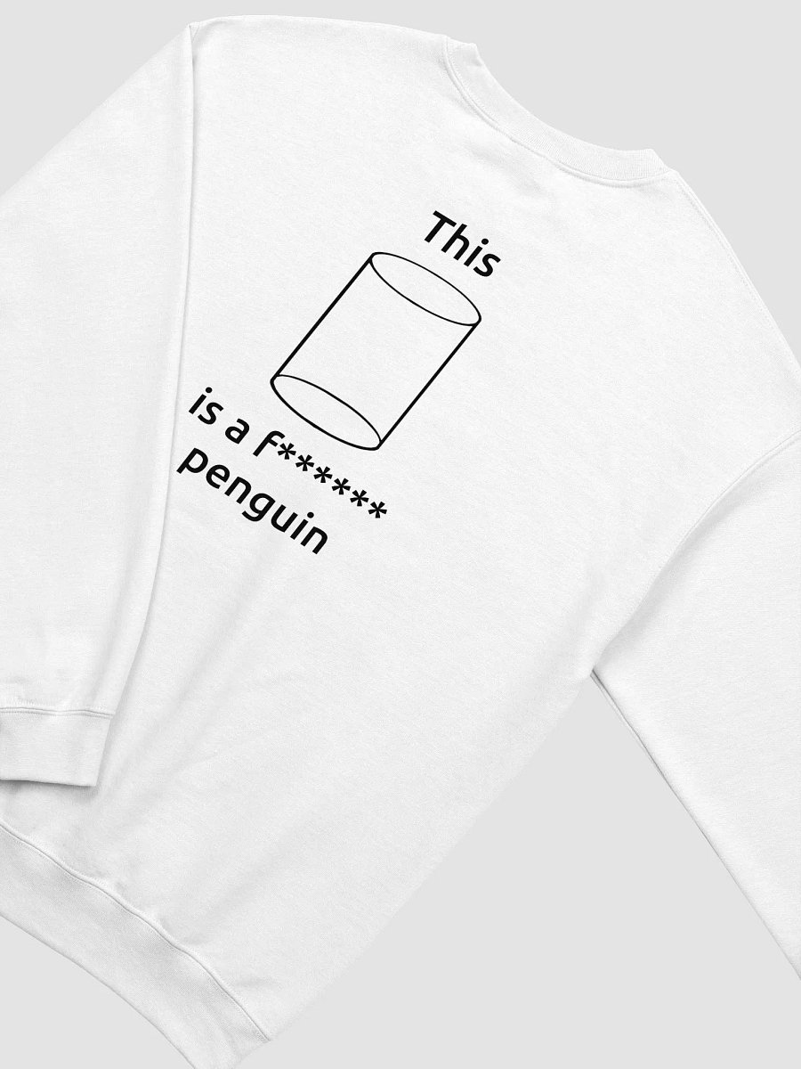 Cylindrical Penguin Sweatshirt (White) product image (2)