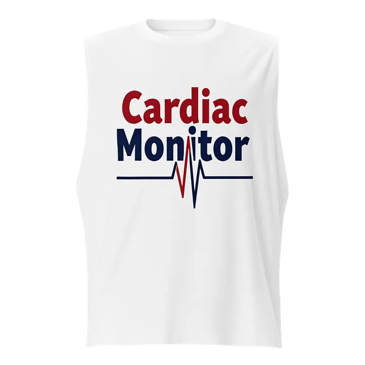 EKG Heartbeat Muscle Tank product image (1)