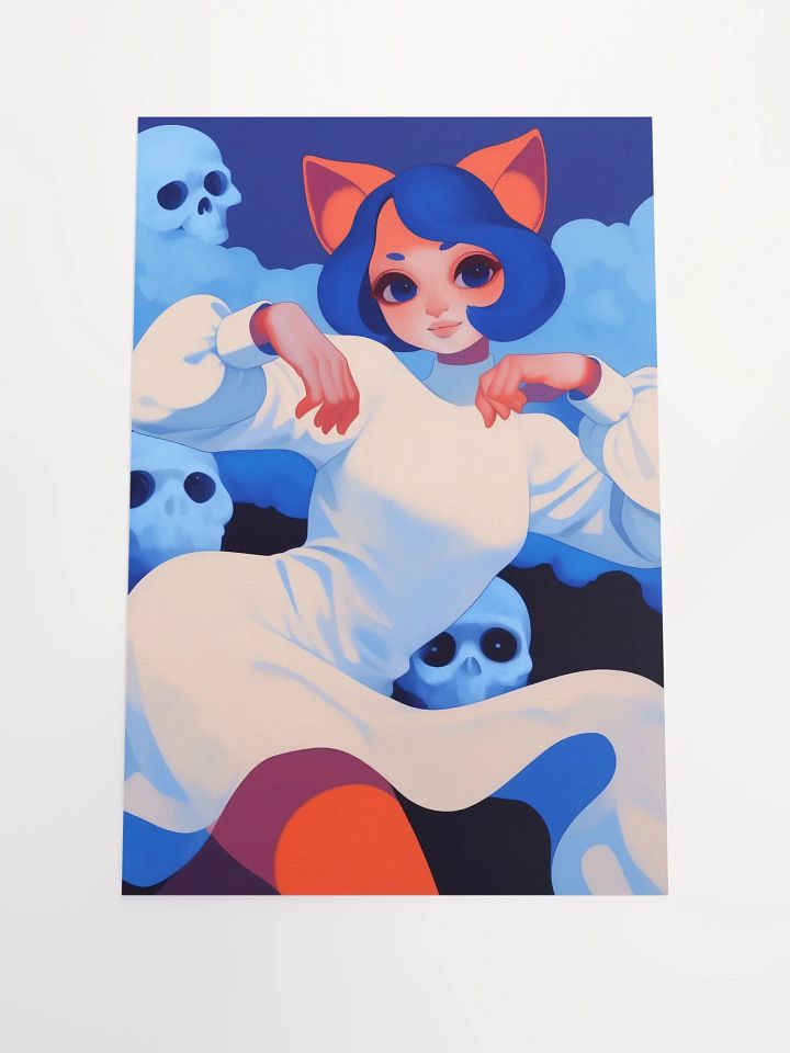 Whimsical Feline Fantasy Poster product image (1)