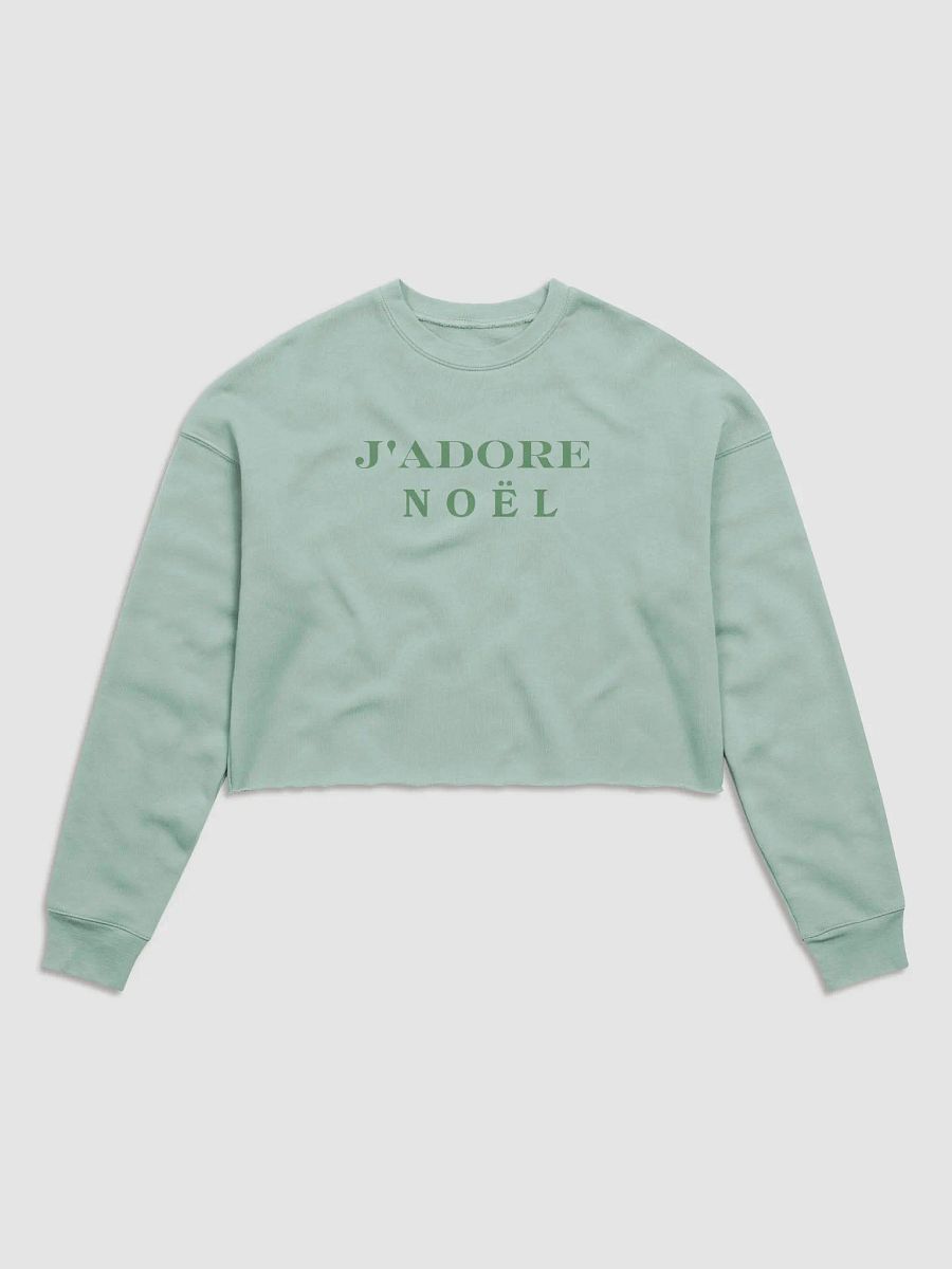 J'ADORE NOËL - Bella+Canvas Women's Fleece Crop Sweatshirt product image (1)