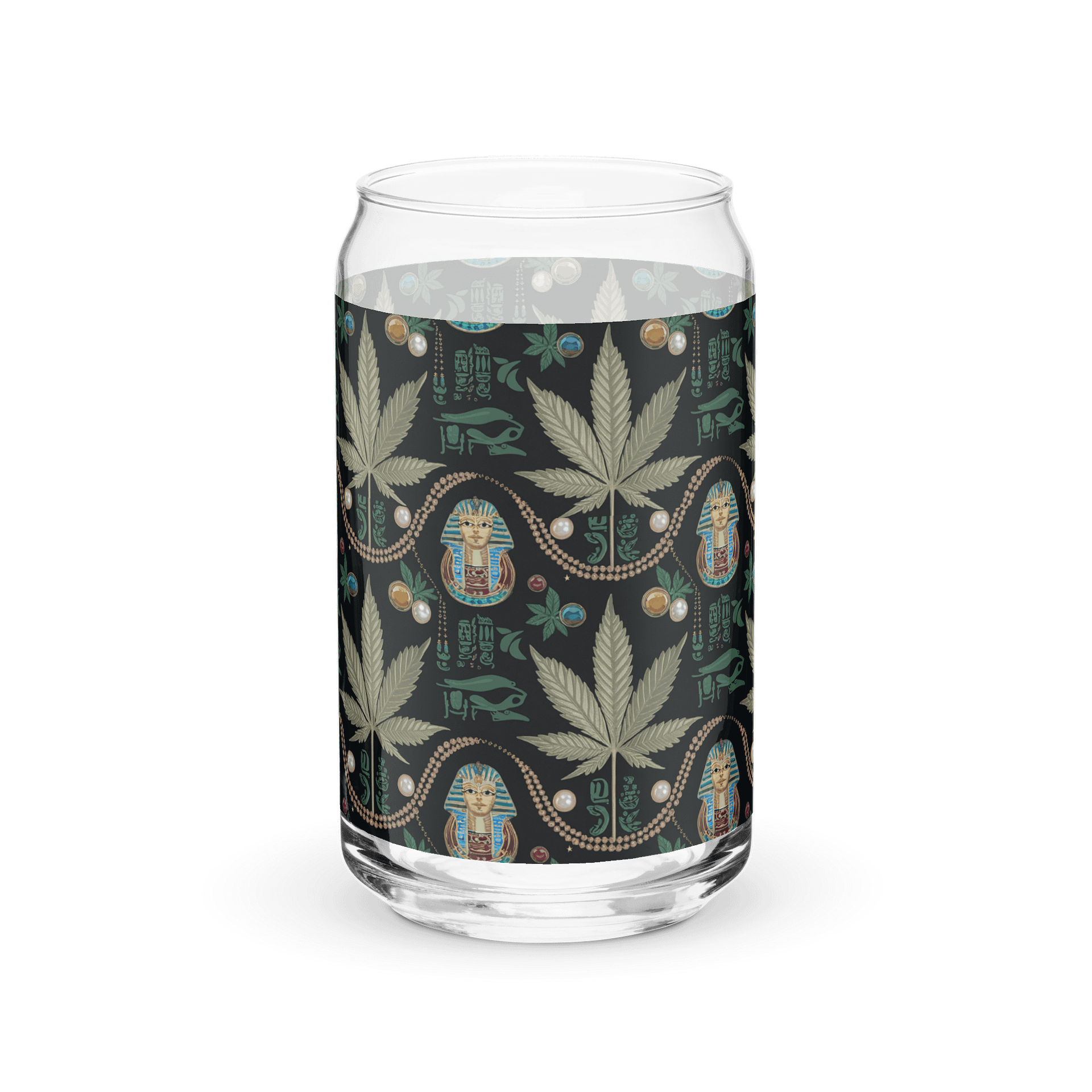 Cannabis - Pharaoh's Pride - Design | 16oz Can-Shaped Glass product image (4)