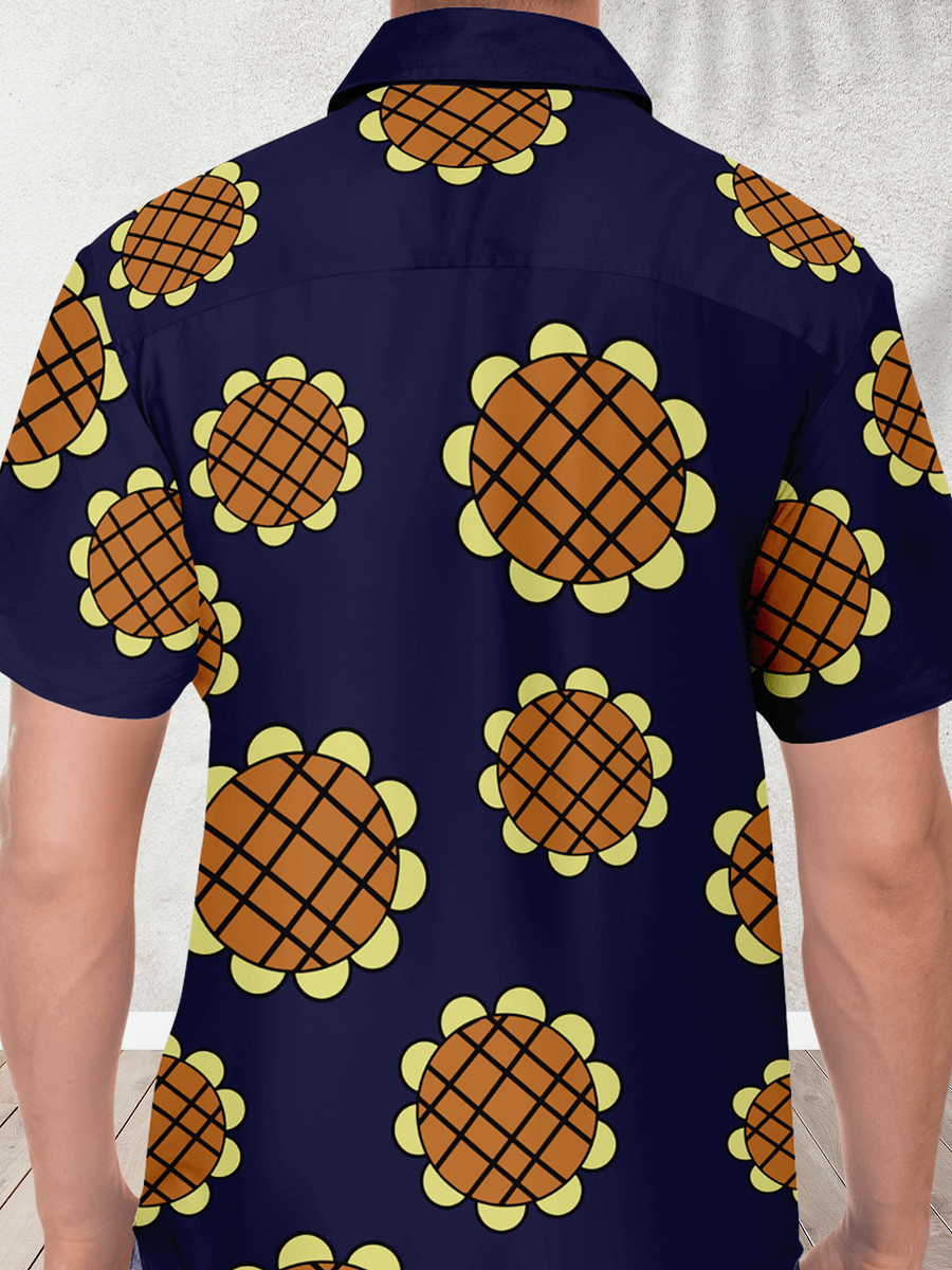 Dressrosa Arc Luffy Sunflower Hawaiian Shirt product image (2)