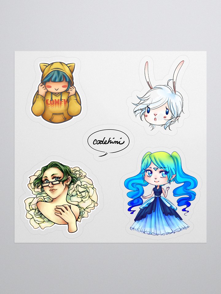 Whimsical Anime Kiss Cut Stickers Set product image (1)