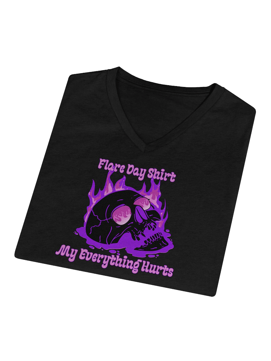 Flare Day! Women's Soft V-Neck (Purple) product image (4)