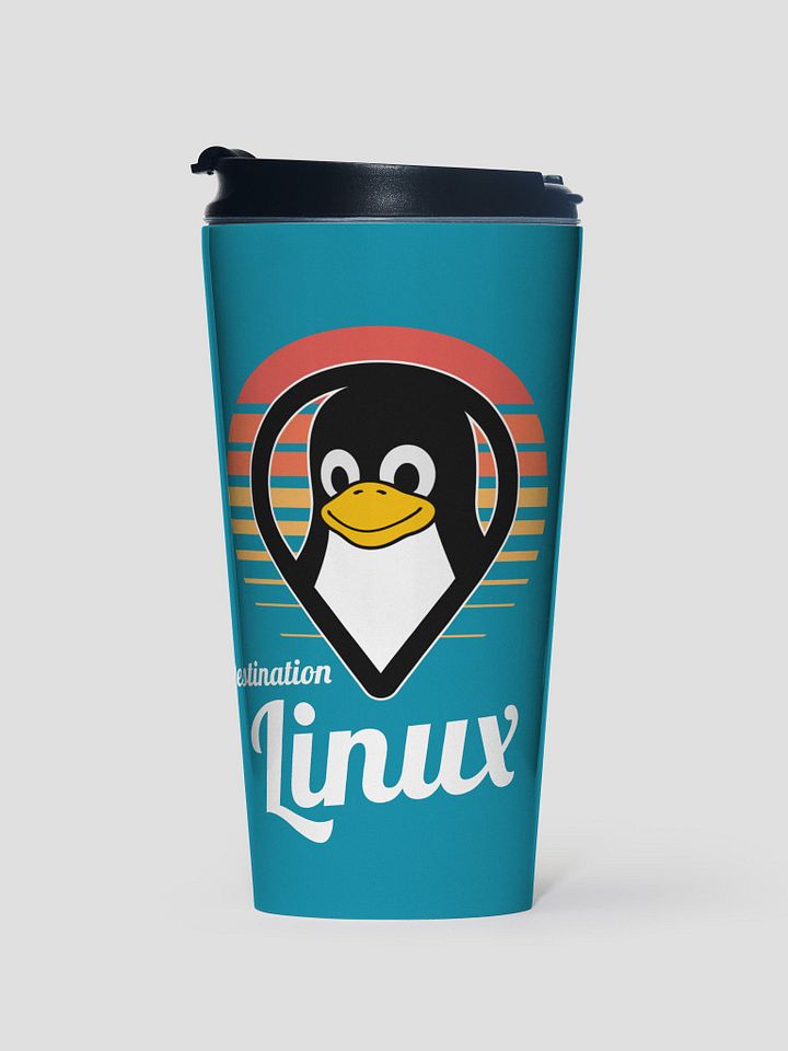Destination Linux Retro Vibes - Travel Mug product image (1)