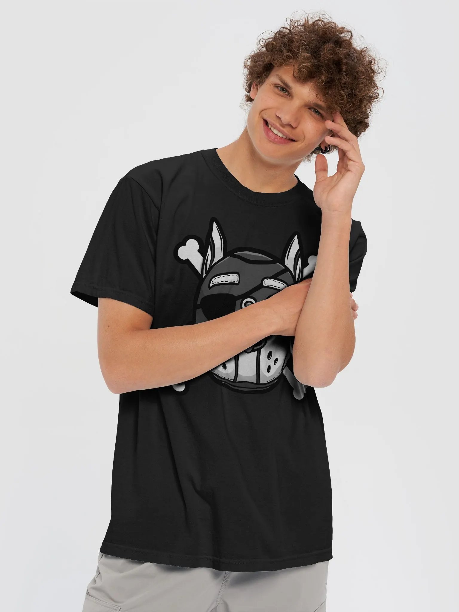 Rubberhose Pirate Pup - Dyed Heavyweight T-Shirt product image (5)