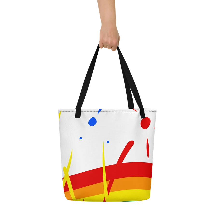 Rainbow Splash Tote with Pocket Inside product image (10)