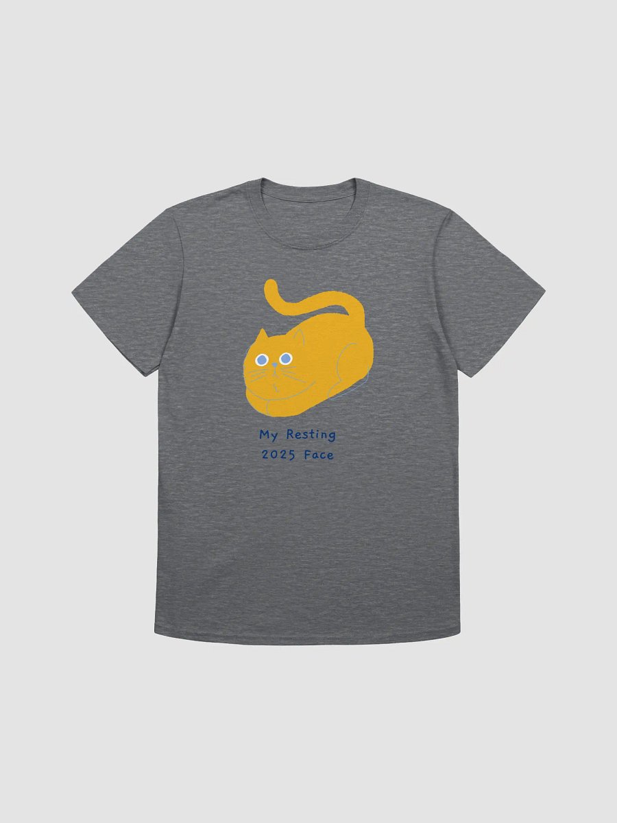 Whiskered Comfort: Resting Cat Face T-Shirt product image (10)