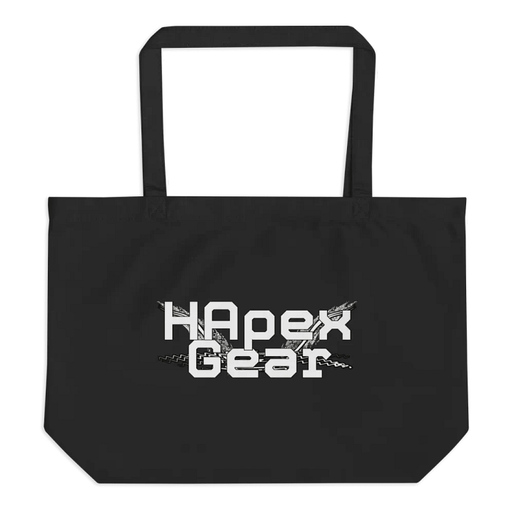 Organic Cotton Tote - Black - White HApex Gear White Logo product image (1)