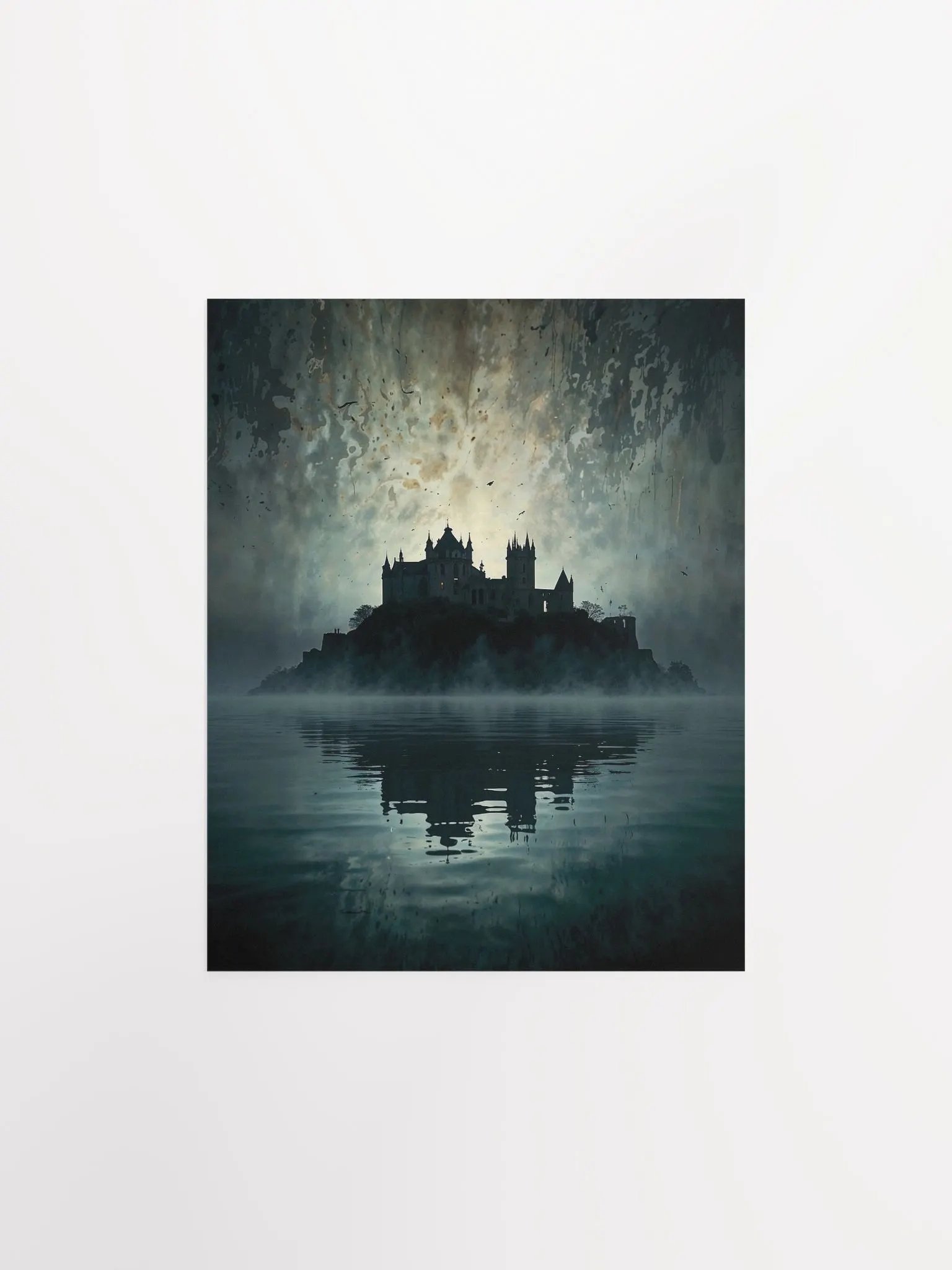 Gothic Castle Reflection Matte Poster product image (4)