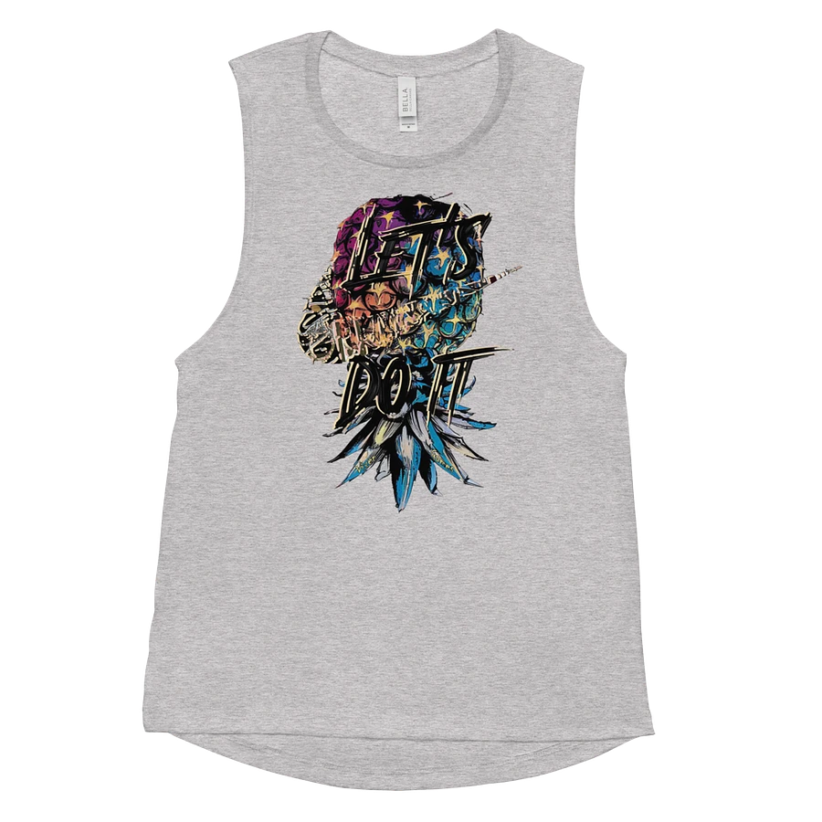 Let's Do It Swoosh Graffity Styled Upside-Down Pineapple flowy women's Tank Top product image (58)