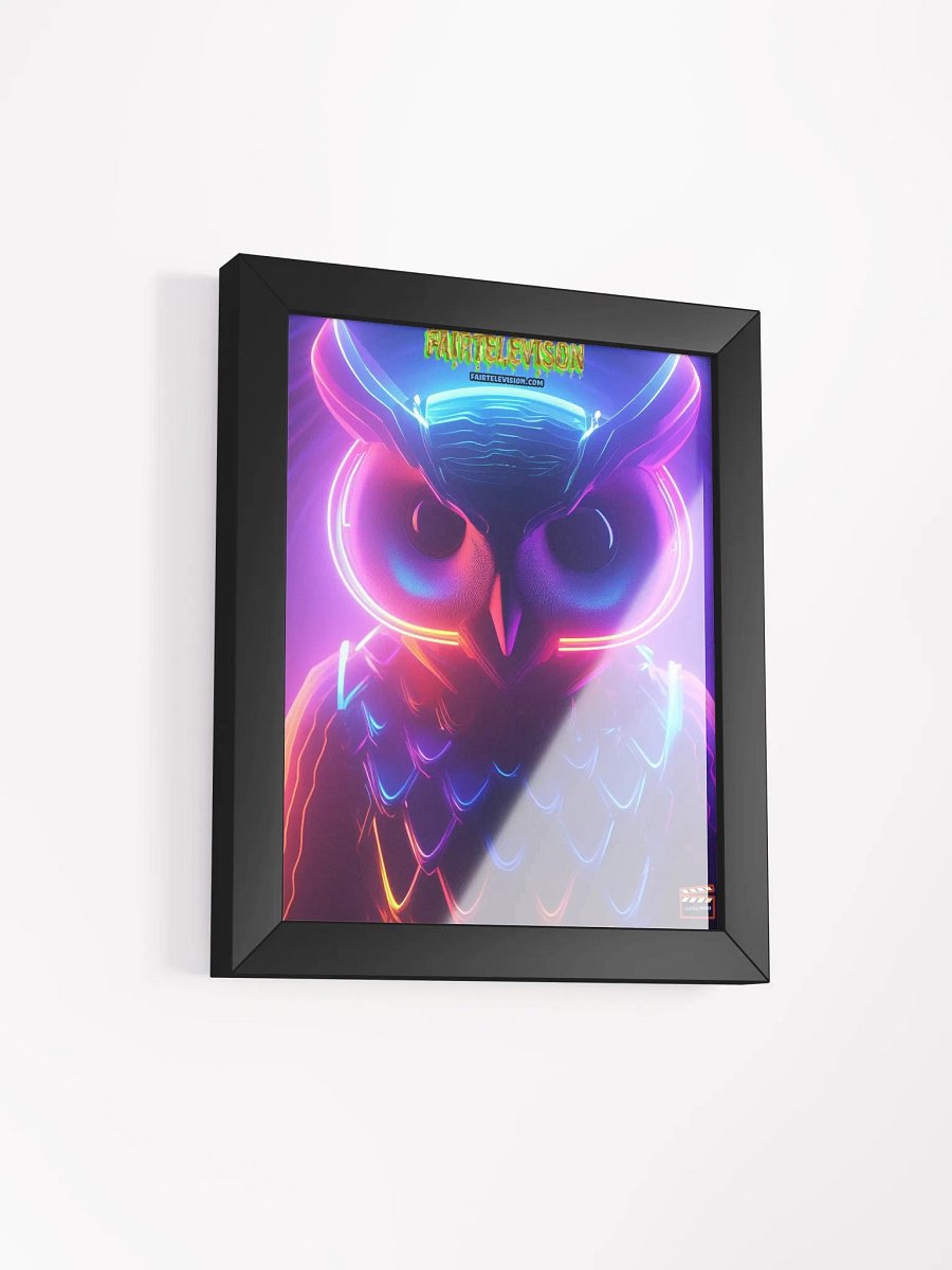 Neon Owl Dreams Framed Poster product image (2)