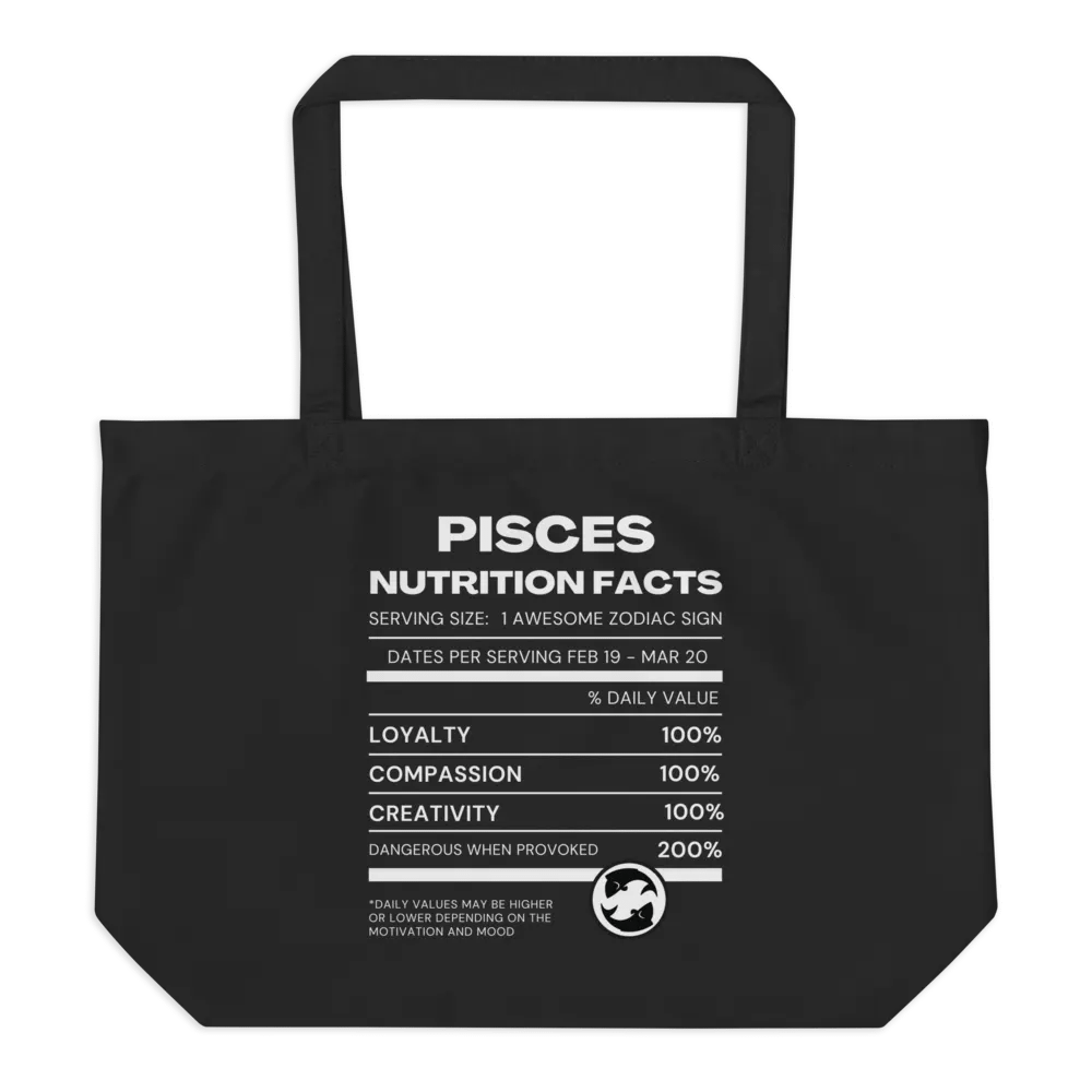 Pisces Nutrition Facts Tote product image (1)
