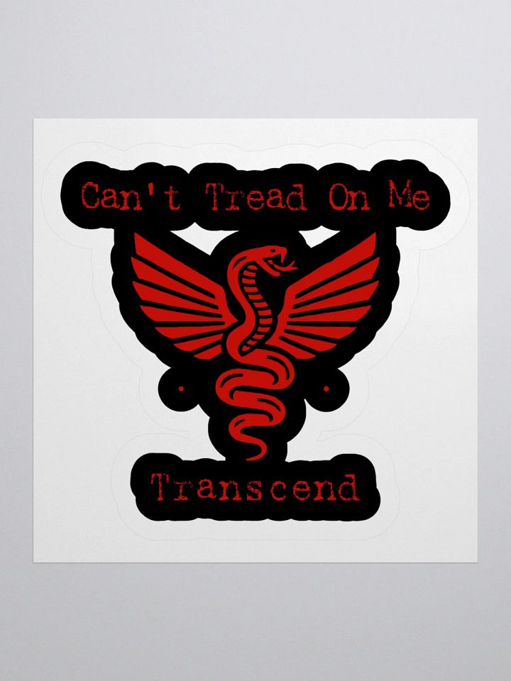 Can't Tread On Me Transcend (Red) Sticker product image (1)