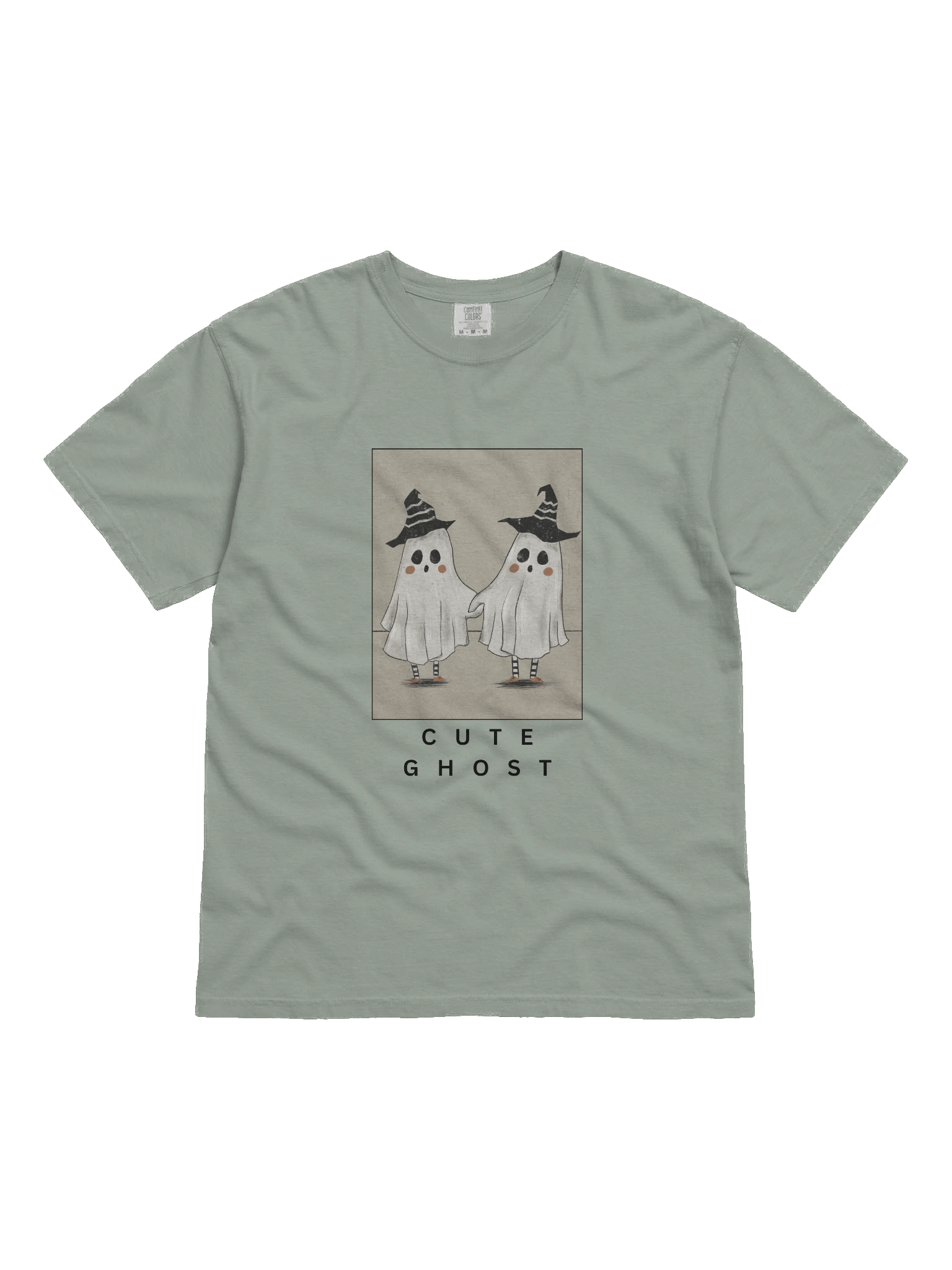 Ghostly Duo Witch Hat T-Shirt product image (1)
