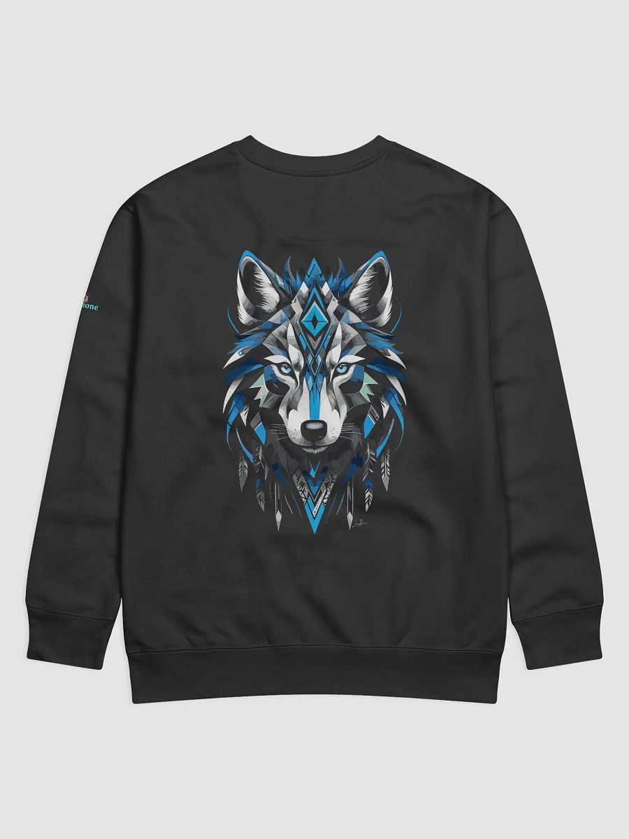 Tribal Wolf Symmetry - Premium Sweatshirt product image (3)