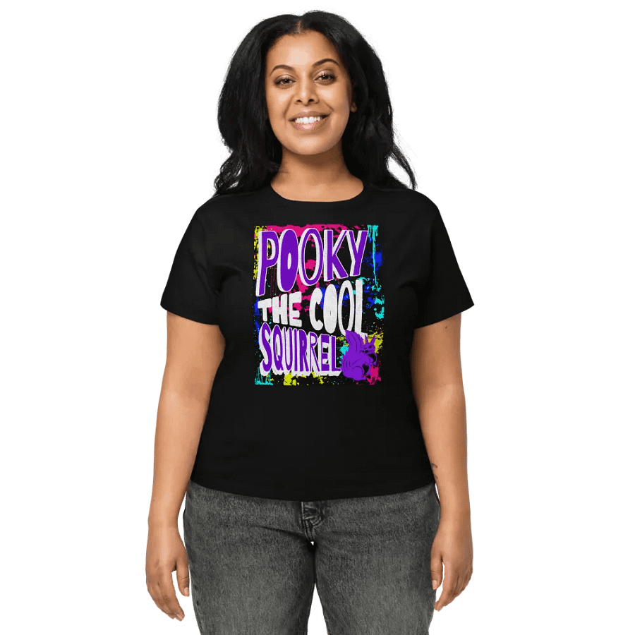 POOKY THE COOL SQUIRREL Women's High-Waisted Tee product image (1)