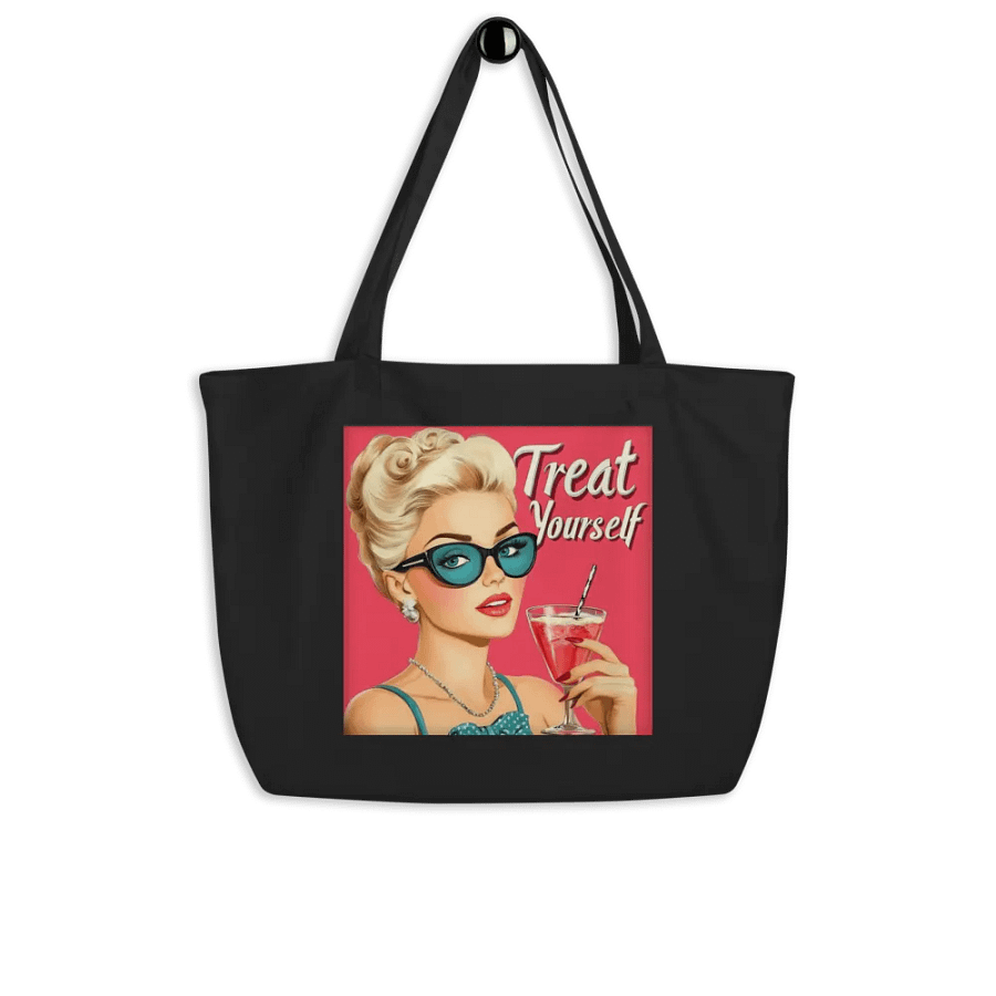 Treat Yourself Retro Chic Tote Bag product image (4)