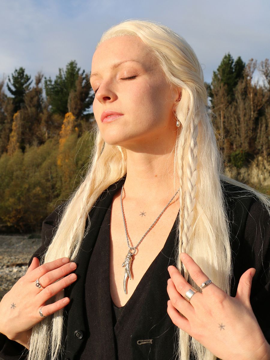 Witch's Antler Necklace - White Bronze product image (3)