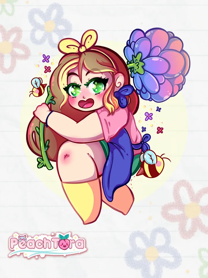 Peachi Florist 💐🐝 (Vinyl ) product image (1)