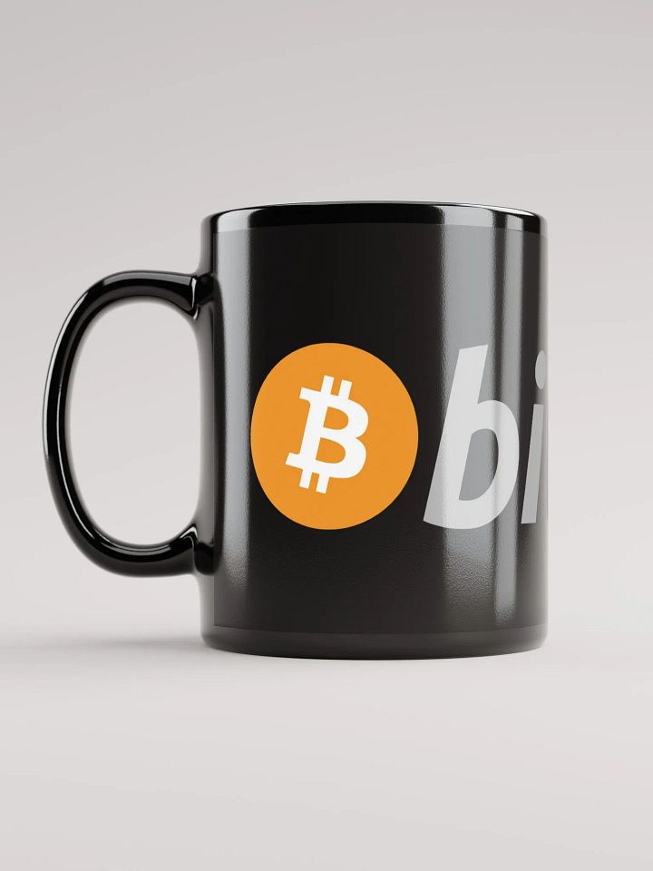 Bitcoin Logo Black Mug product image (2)